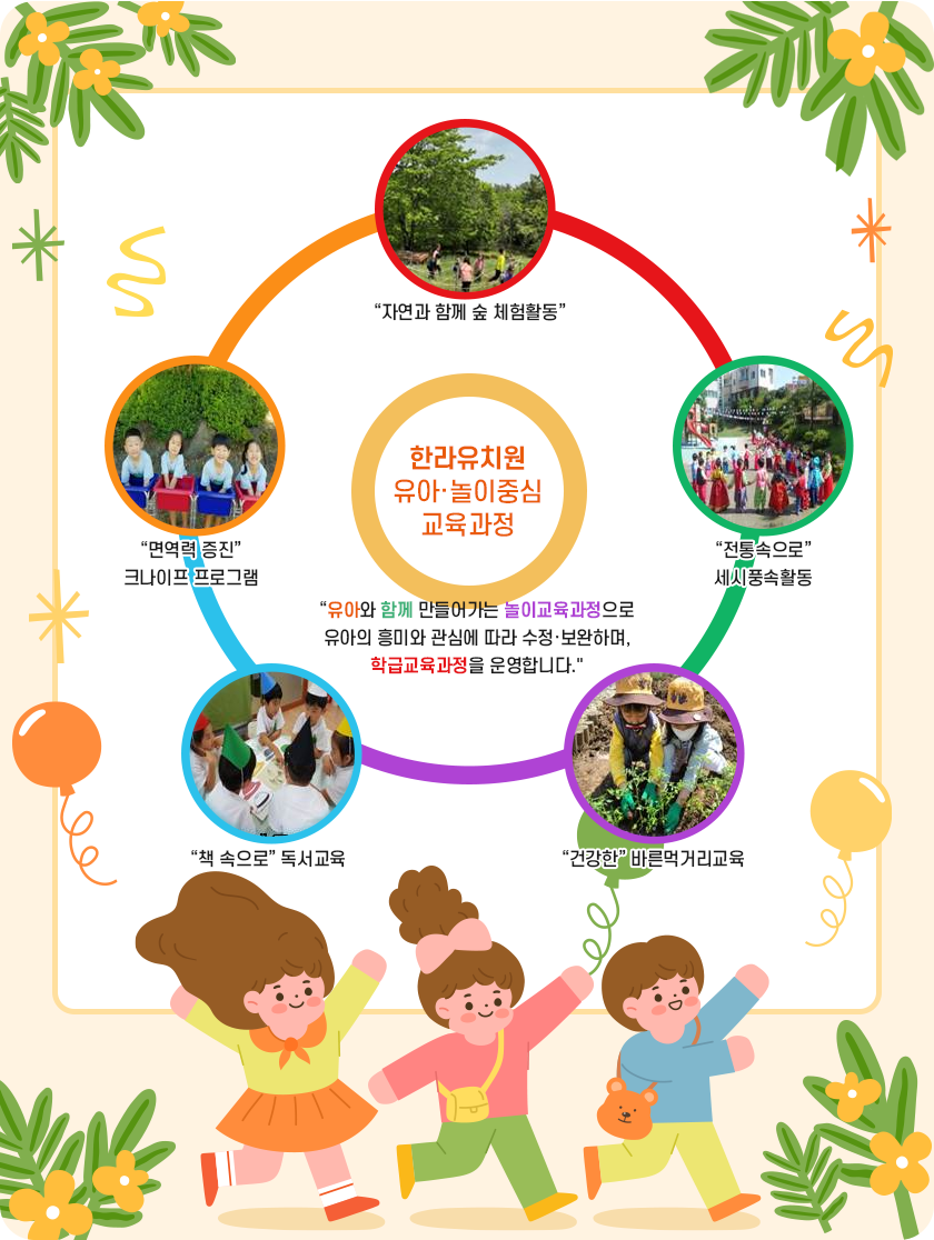 한라유치원 교육 이미지