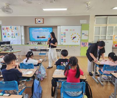 1학년 대상 감염병 예방교육과 함께하는 손 씻기 체험교실 운영