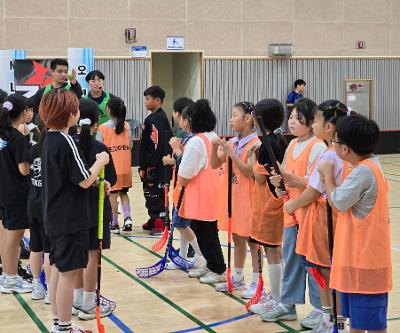 제3회 서귀포시협회장배 전도초등학교 플로어볼대회 참가