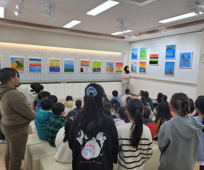 빛상상미술관에서 펼쳐지는  6학년 졸업 전시회