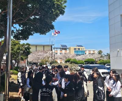 학생자치회 홍보부, 봉사부 '다같이 걸으멍' 행사 진행