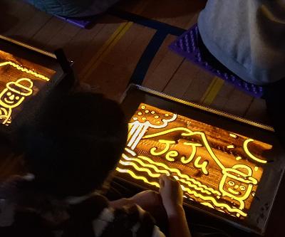 5학년 샌드아트 체험 수업 실시