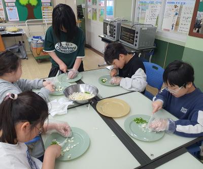 4학년 봄무지개축제 다문화음식 만들기 체험