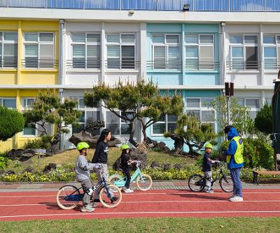 자전거타기 도전활동을 위한 연습 시작! 