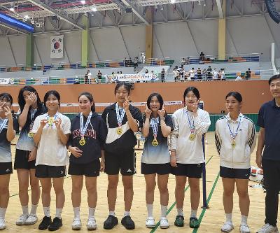 축하) 2025 교육감배 전도학교스포츠클럽 축전 배드민턴 우승