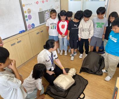 1,2학년 응급처치 교육 실시