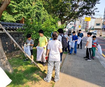 5학년 흡연 예방 교육 연계 프로그램 학교 주변 플로깅 활동