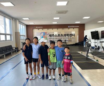 우리 학교 테니스부, 스포츠과학센터 운동능력 측정 실시