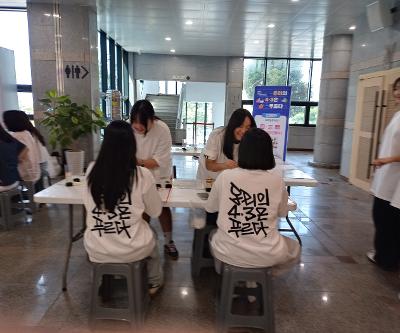 4·3 문화예술제 <우리의 4·3은 푸르다>에서 부스운영활동 