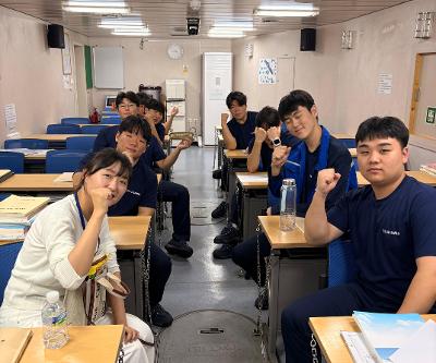 해양산업과, 수산계고교 종합 승선실습 과정 순회지도 실시
