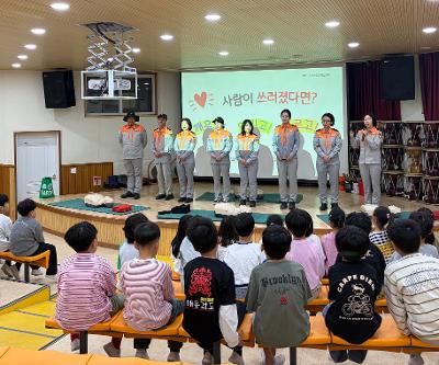 조천여성의용소방대와 함께하는 응급처치 및 심폐소생술(CPR) 교육 운영