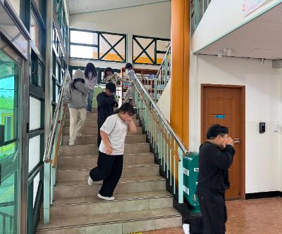 (합동소방훈련)  합동소방(화재대피) 훈련 실시