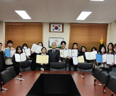 모범학생 및 우수졸업생 표창