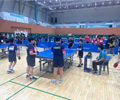 제19회 교육감배 전도학교스포츠클럽축전 남자 탁구부 참가