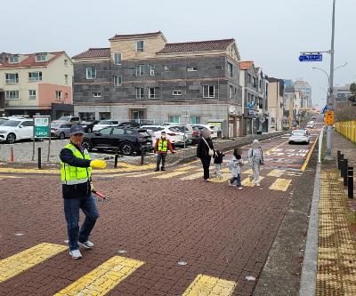 이도2동주민자치회 협조 교통안전지도 활동 실시