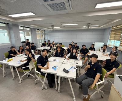 남원중, 대만 학생들과 2차 온라인 국제교류 실시