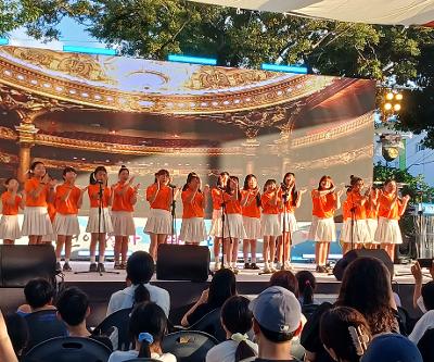 외도초 달빛 바람 오케스트라, 달빛 소리 합창단 월대천 축제 공연