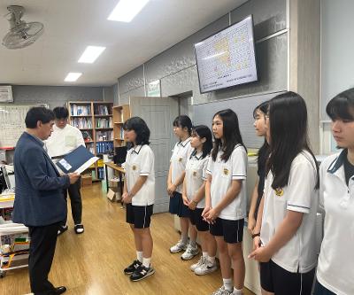 2025학년도 토론왕 선발대회 우수학생 시상