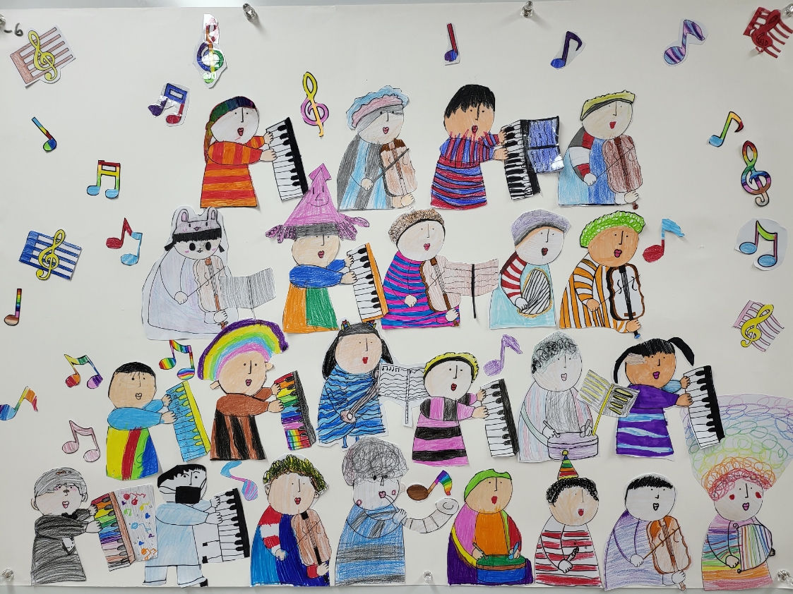 1,2학년의 협동화 작품