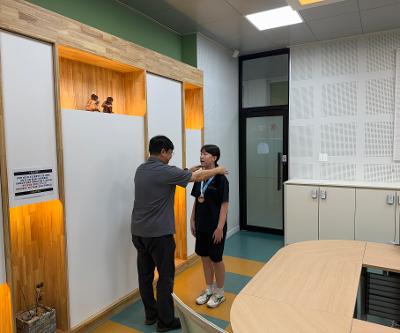 교내외 시상식 진행(도민체육대회(탁구), 모범학생 교육감 표창, 융합탐구 경진대회)