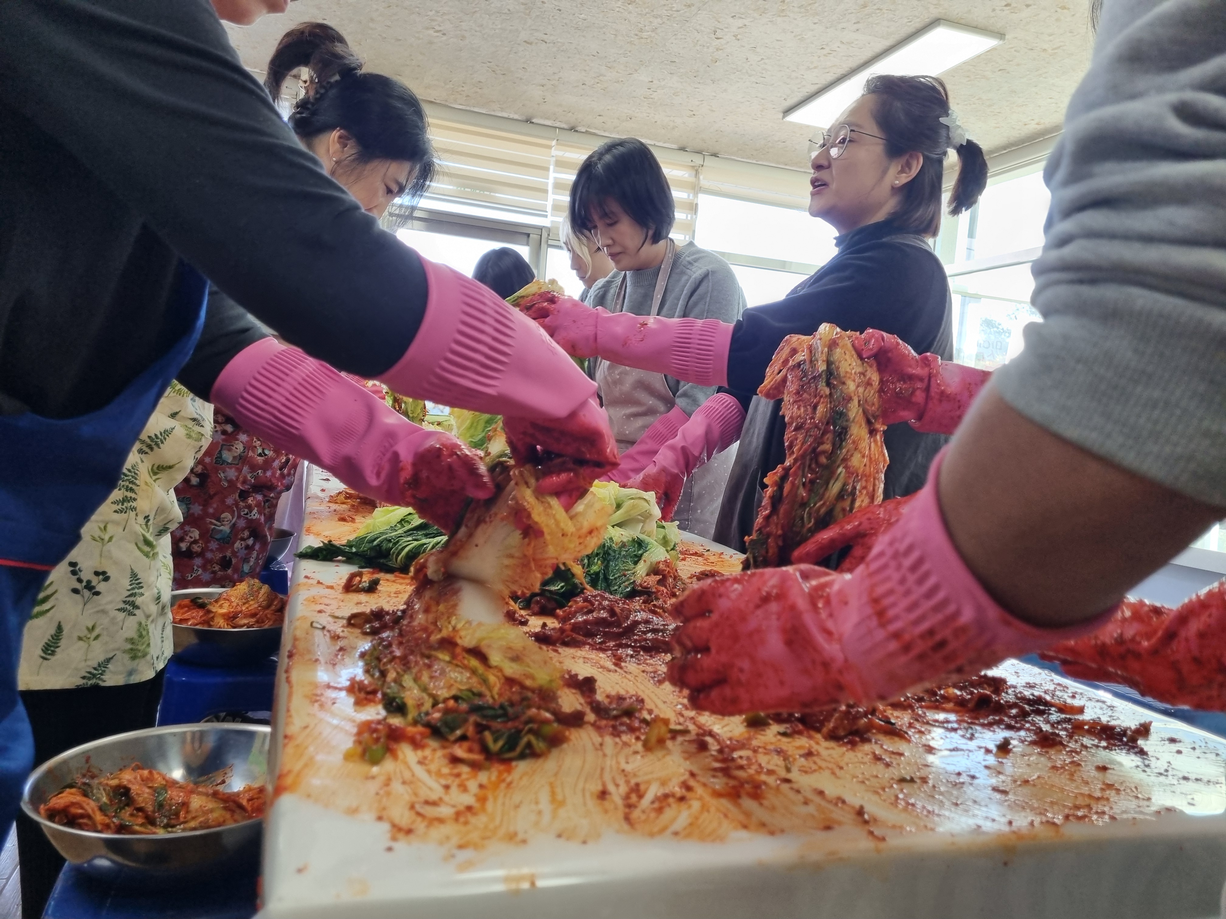 학부모 평생교육-김치만들기 체험 활동 참여