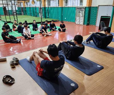 군 특성화 예비반 자체 체력측정 실시, 24학년도 통신전자과 군 특성화