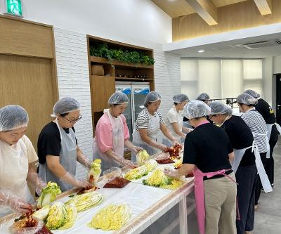 학부모 학교참여 활동 학부모 연수, 김치만들기